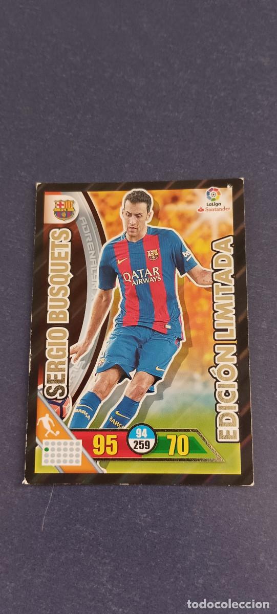 Cromos de f&uacute;tbol: SERGIO BUSQUETS EDICION LIMITADA 16-17 - Foto 1