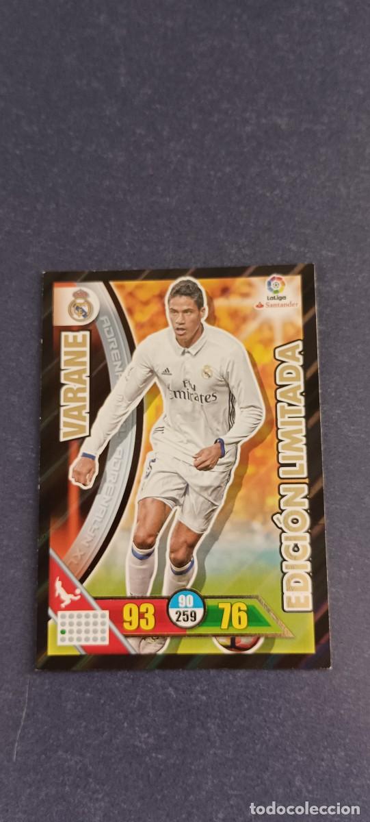 Cromos de f&uacute;tbol: VARANE EDICION LIMITADA 16-17 - Foto 1
