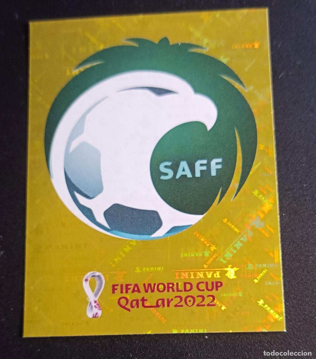Cromos de F&uacute;tbol: KSA2 LOGO ESCUDO ARABIA SAUDI KSA 2 FIFA WORLD CUP MUNDIAL QATAR 2022 22 STICKER PANINI
