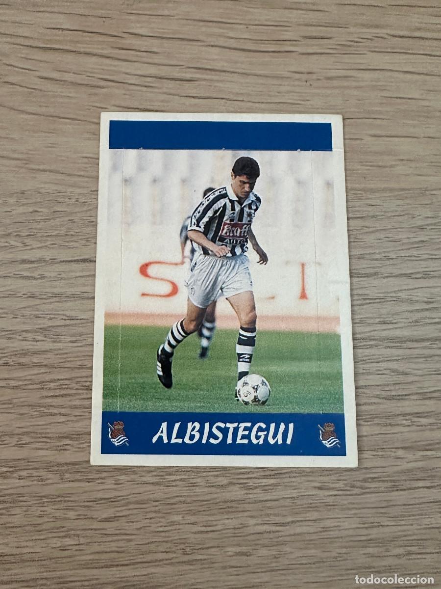 Cromos de F&uacute;tbol: ALBISTEGUI REAL SOCIEDAD POP UP n&ordm; 117 (sin numero)LA LIGA PANINI SPORTS 97 98 1997 1998 (SIN PEGAR)