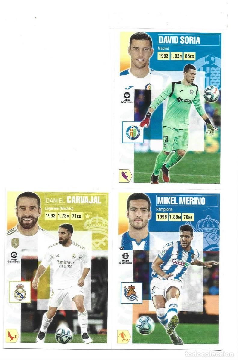 Cromos de Futebol: 1 LOTE DE 3 CROMOS DE FUTBOL LIGA SANTANDER 2020-2021