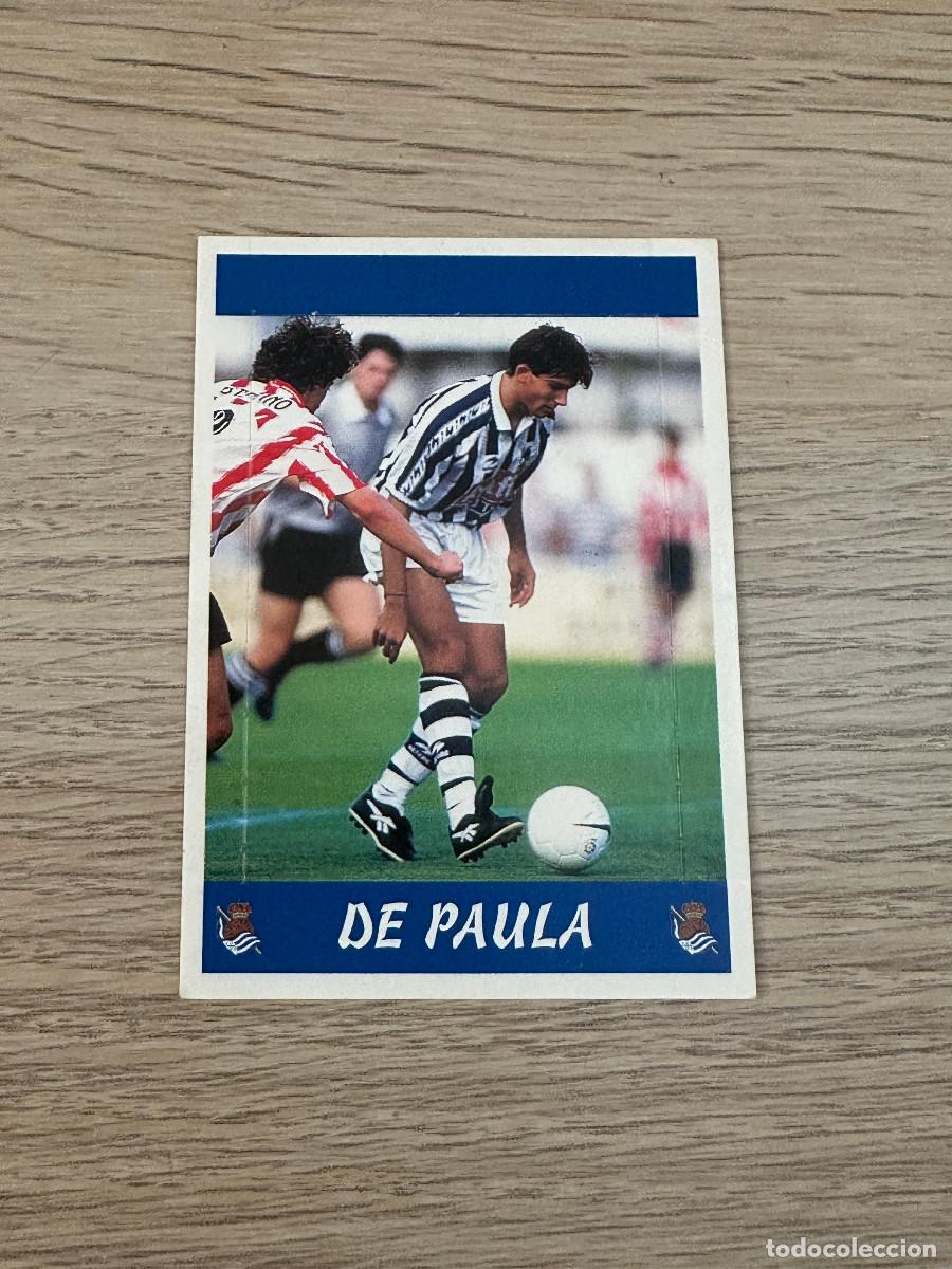 Cromos de F&uacute;tbol: DE PAULA REAL SOCIEDAD POP UP n&ordm; 123 (sin numero) LA LIGA PANINI SPORTS 97 98 1997 1998 (SIN PEGAR)