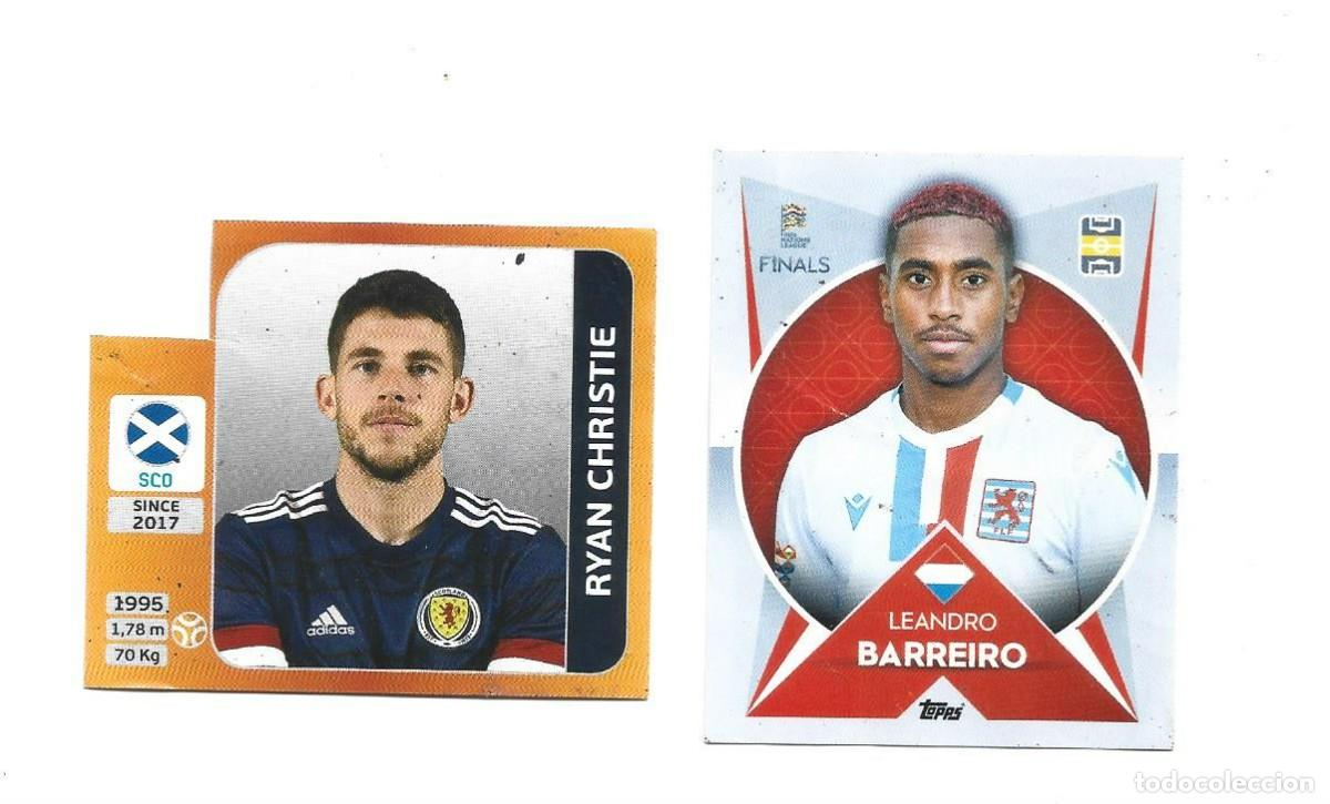 Cromos de Futebol: 1 LOTE DE 2 CROMOS PANINI Y TOPPS COM