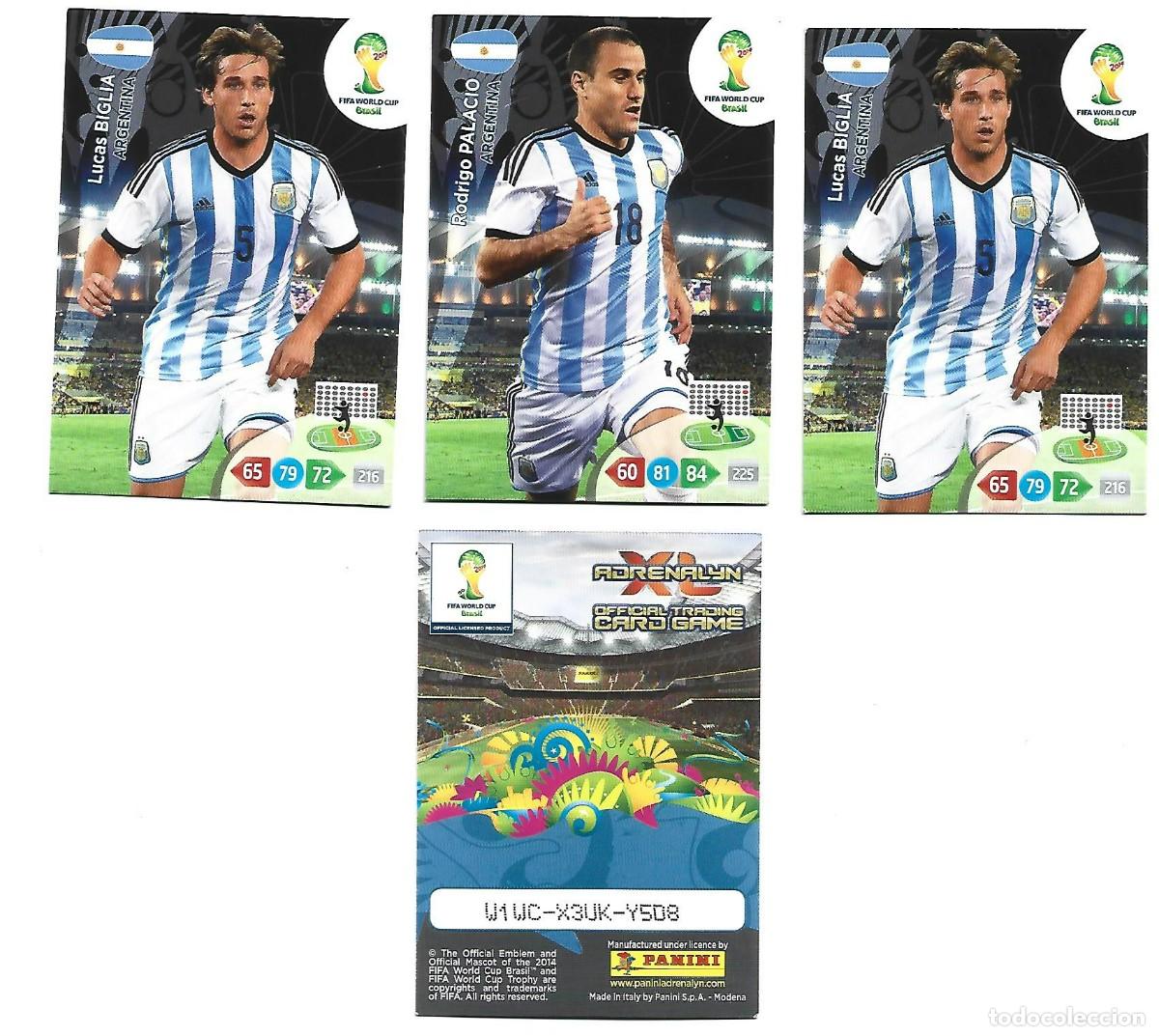 Cromos de Futebol: 1 lote de 3 cromos adrenalyn mundial de futbol 2014 argentina