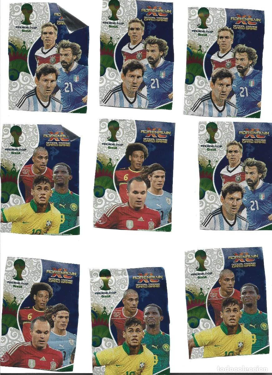 Fu&szlig;ball-Sticker: 1 lote de 9 cromos adrenalyn mundial de futbol 2014