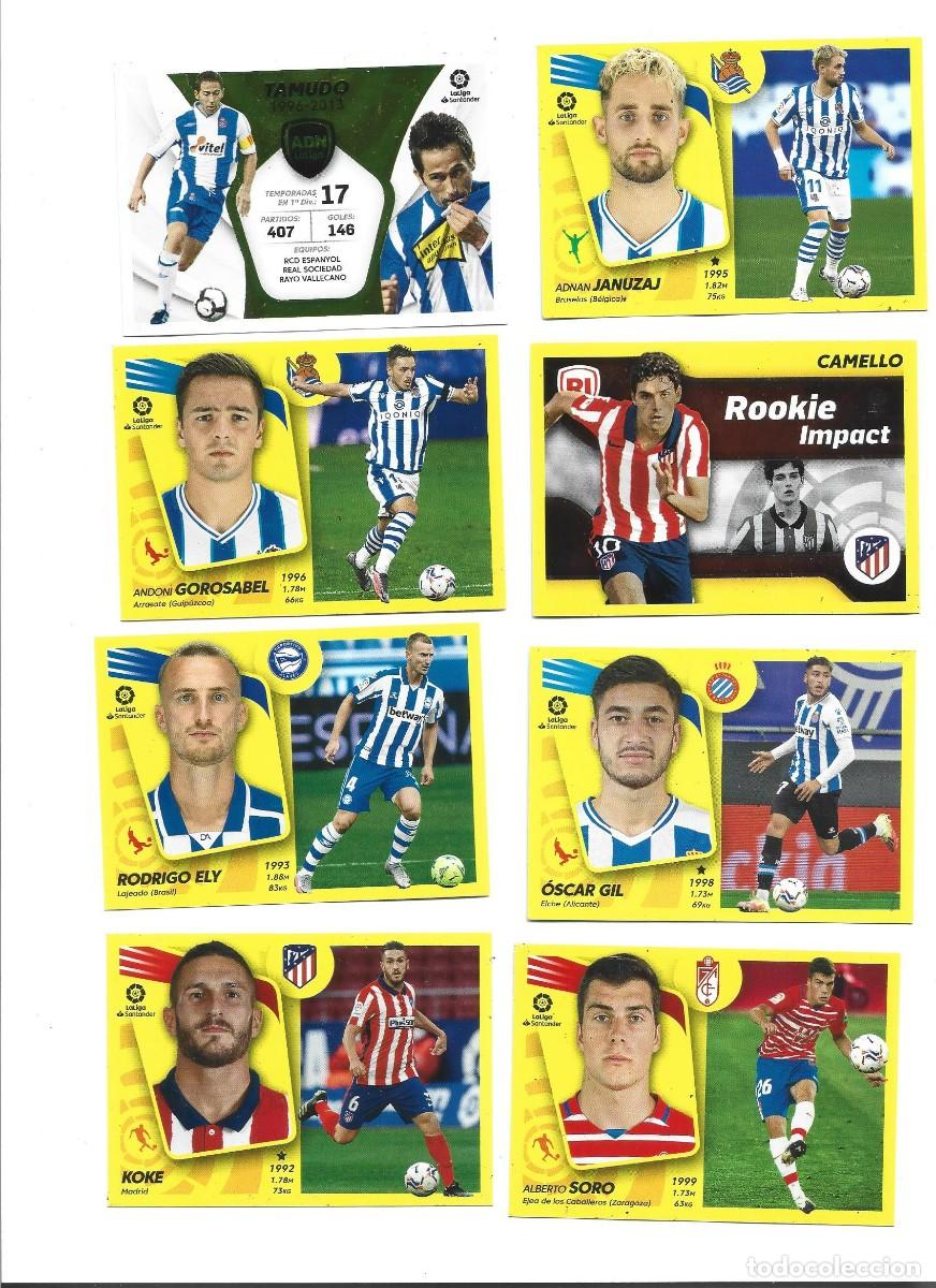 Fu&szlig;ball-Sticker: 1 lote de 8 cromos liga santander 2021-2022 panini