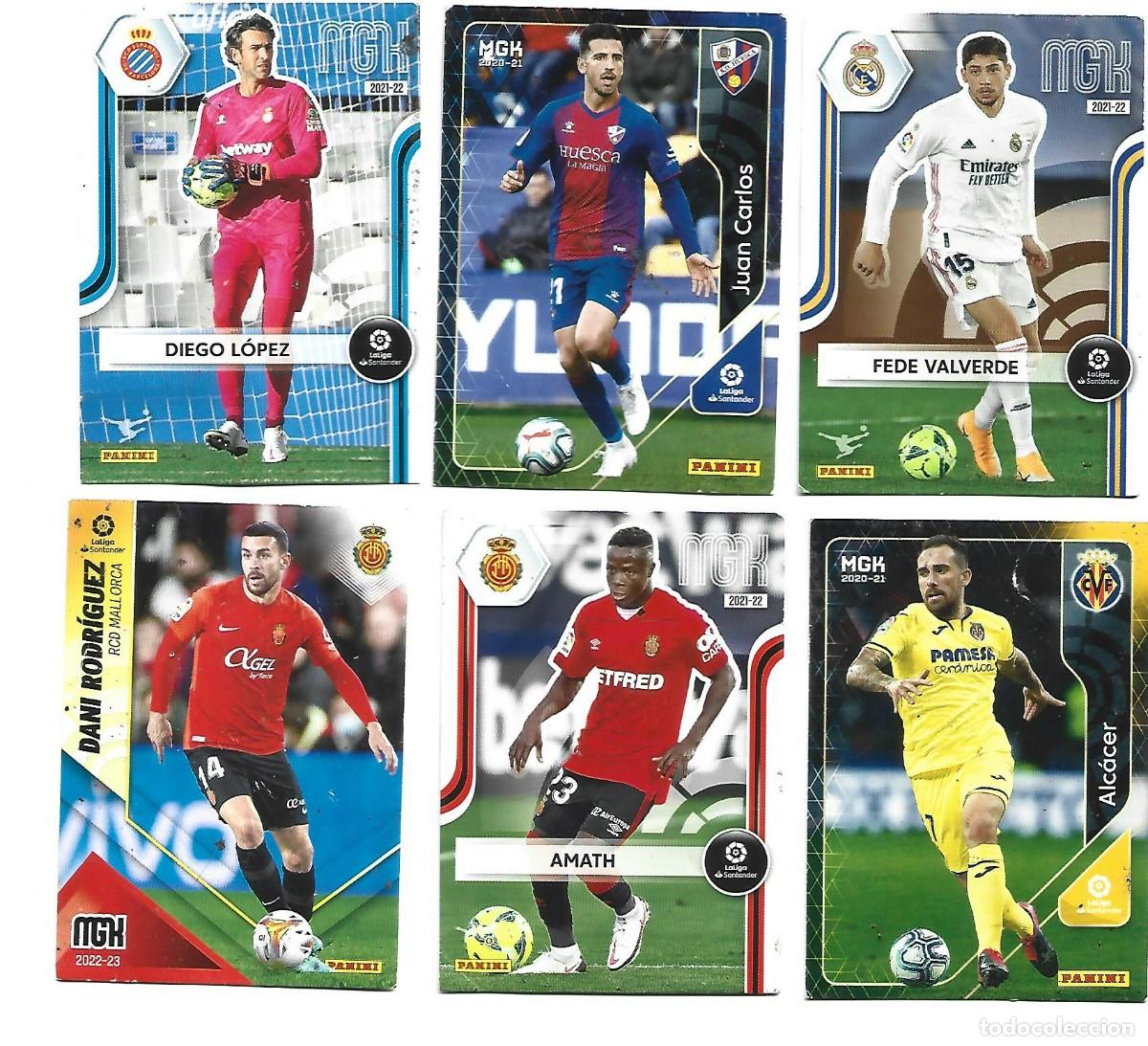 Fu&szlig;ball-Sticker: 1 lote de 6 cromos liga santander 2020-2021 panini