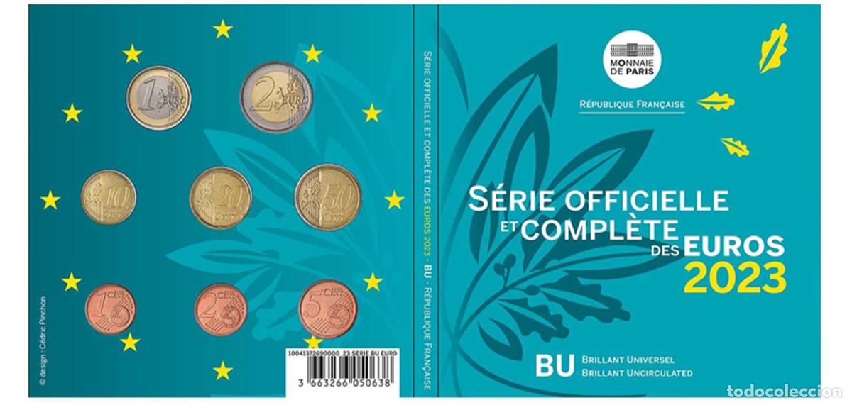Cromos de f&uacute;tbol: France 2023 Euro Set Paris Mint BU