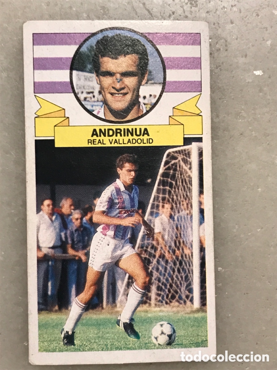 Fu&szlig;ball-Sticker: Cromo f&uacute;tbol Andrinua VAlladolid, fichaje 39 nunca pegado