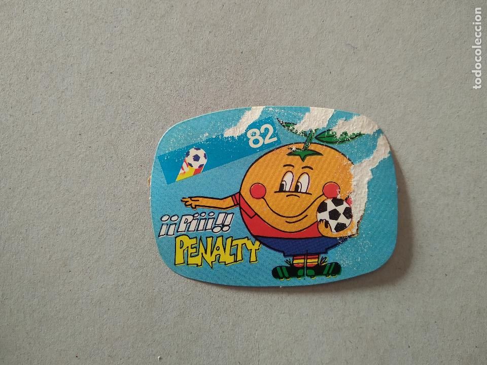 Cromos de F&uacute;tbol: MASCOTA PIIII PENALTY CROMO FUTBOL MUNDIAL 1982 REYAUCA EL NARANJITO WORLD CUP ESPA&Ntilde;A 82