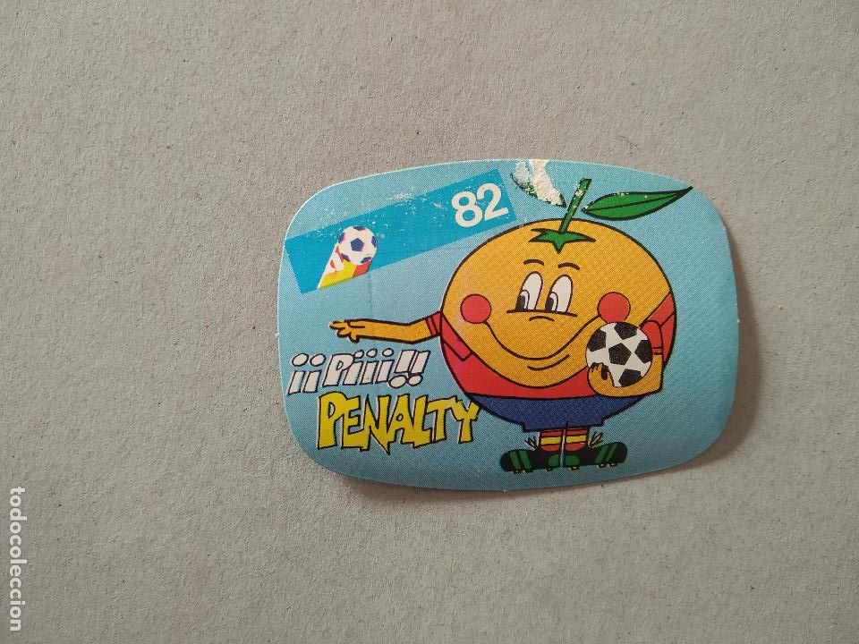 Cromos de F&uacute;tbol: MASCOTA PIIII PENALTY CROMO FUTBOL MUNDIAL 1982 REYAUCA EL NARANJITO WORLD CUP ESPA&Ntilde;A 82