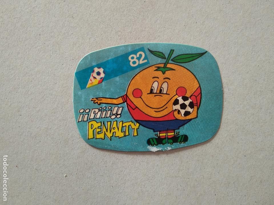 Cromos de F&uacute;tbol: MASCOTA PIIII PENALTY CROMO FUTBOL MUNDIAL 1982 REYAUCA EL NARANJITO WORLD CUP ESPA&Ntilde;A 82
