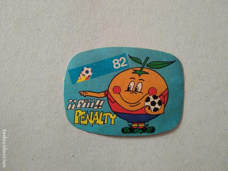 Cromos de F&uacute;tbol: MASCOTA PIIII PENALTY CROMO FUTBOL MUNDIAL 1982 REYAUCA EL NARANJITO WORLD CUP ESPA&Ntilde;A 82