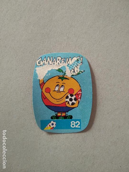 Cromos de F&uacute;tbol: MASCOTA GANAREMOS CROMO FUTBOL MUNDIAL 1982 REYAUCA EL NARANJITO WORLD CUP ESPA&Ntilde;A 82
