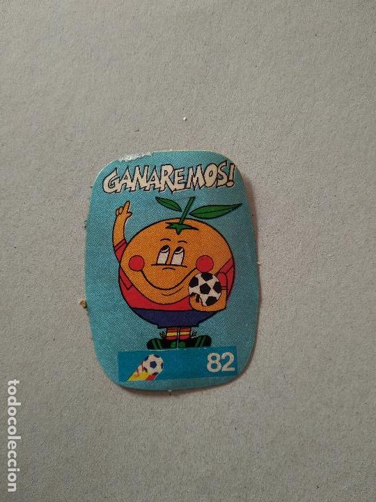 Cromos de F&uacute;tbol: MASCOTA GANAREMOS CROMO FUTBOL MUNDIAL 1982 REYAUCA EL NARANJITO WORLD CUP ESPA&Ntilde;A 82