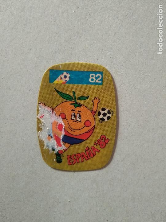Cromos de F&uacute;tbol: MASCOTA ESPA&Ntilde;A 82 CROMO FUTBOL MUNDIAL 1982 REYAUCA EL NARANJITO WORLD CUP