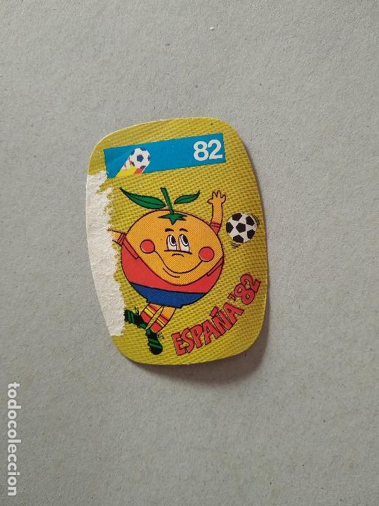 Cromos de F&uacute;tbol: MASCOTA ESPA&Ntilde;A 82 CROMO FUTBOL MUNDIAL 1982 REYAUCA EL NARANJITO WORLD CUP