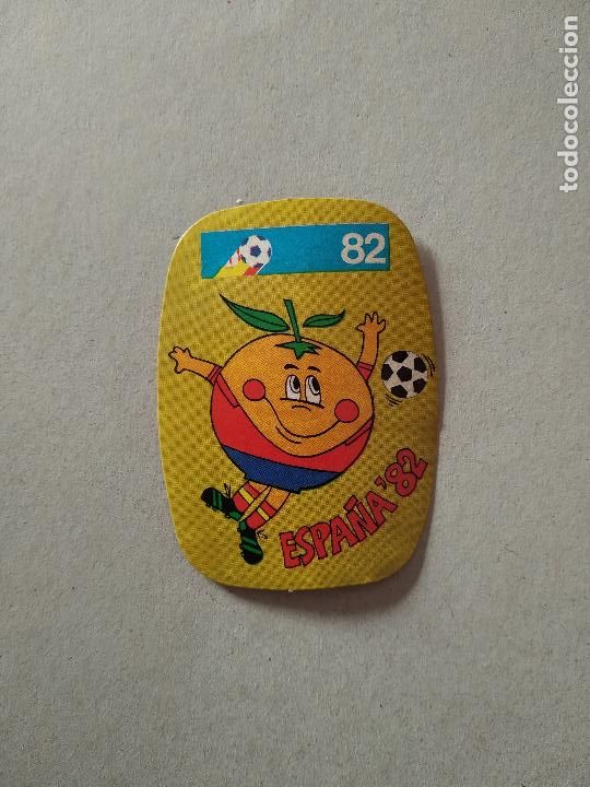 Cromos de F&uacute;tbol: MASCOTA ESPA&Ntilde;A 82 CROMO FUTBOL MUNDIAL 1982 REYAUCA EL NARANJITO WORLD CUP