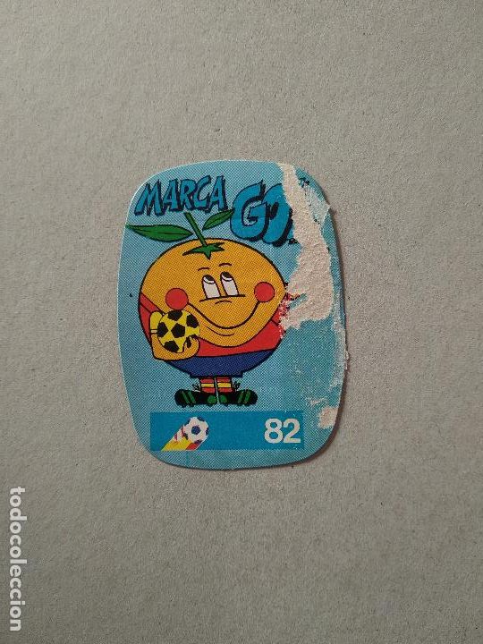 Cromos de F&uacute;tbol: MASCOTA MARCA GOL ESPA&Ntilde;A 82 CROMO FUTBOL MUNDIAL 1982 REYAUCA EL NARANJITO WORLD CUP