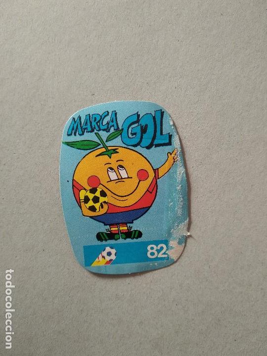 Cromos de F&uacute;tbol: MASCOTA MARCA GOL ESPA&Ntilde;A 82 CROMO FUTBOL MUNDIAL 1982 REYAUCA EL NARANJITO WORLD CUP