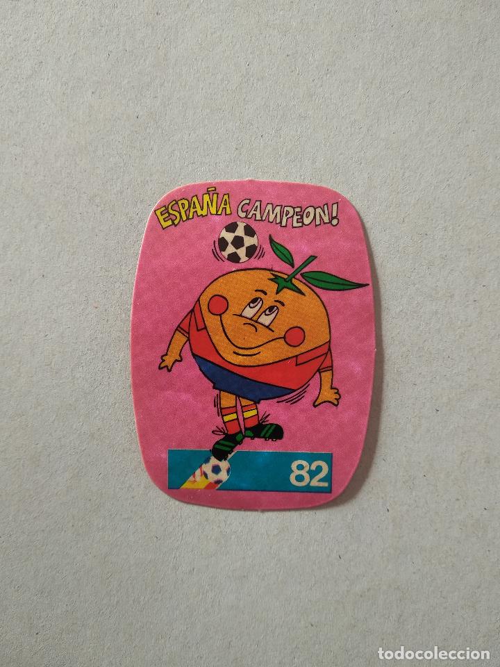 Cromos de F&uacute;tbol: MASCOTA ESPA&Ntilde;A CAMPEON 82 CROMO FUTBOL MUNDIAL 1982 REYAUCA EL NARANJITO WORLD CUP