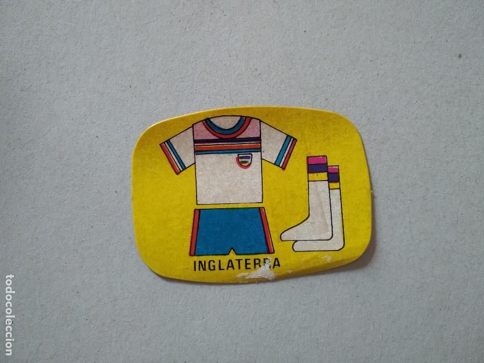 Cromos de F&uacute;tbol: EQUIPACION INGLATERRA ESPA&Ntilde;A 82 CROMO FUTBOL MUNDIAL 1982 REYAUCA EL NARANJITO WORLD CUP