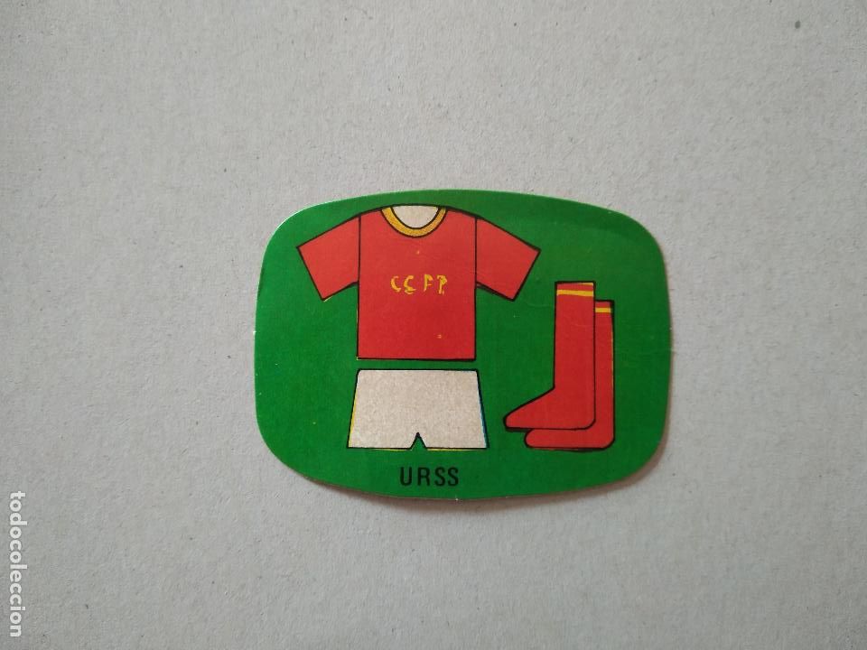 Cromos de F&uacute;tbol: EQUIPACION URSS UNION SOVIETICA ESPA&Ntilde;A 82 CROMO FUTBOL MUNDIAL 1982 REYAUCA EL NARANJITO WORLD CUP