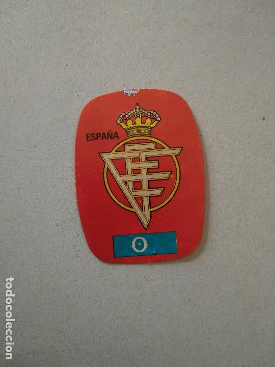 Cromos de F&uacute;tbol: ESCUDO ESPA&Ntilde;A 82 CROMO FUTBOL MUNDIAL 1982 REYAUCA EL NARANJITO WORLD CUP