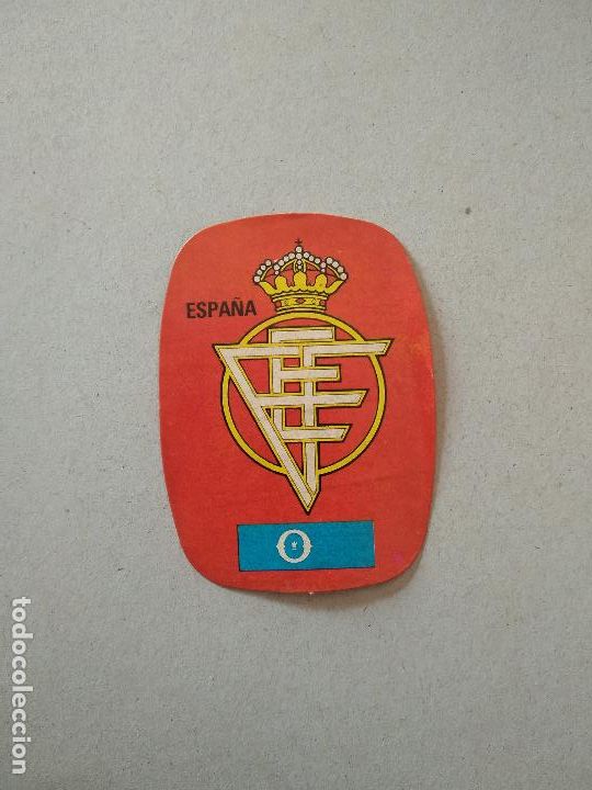 Cromos de F&uacute;tbol: ESCUDO ESPA&Ntilde;A 82 CROMO FUTBOL MUNDIAL 1982 REYAUCA EL NARANJITO WORLD CUP