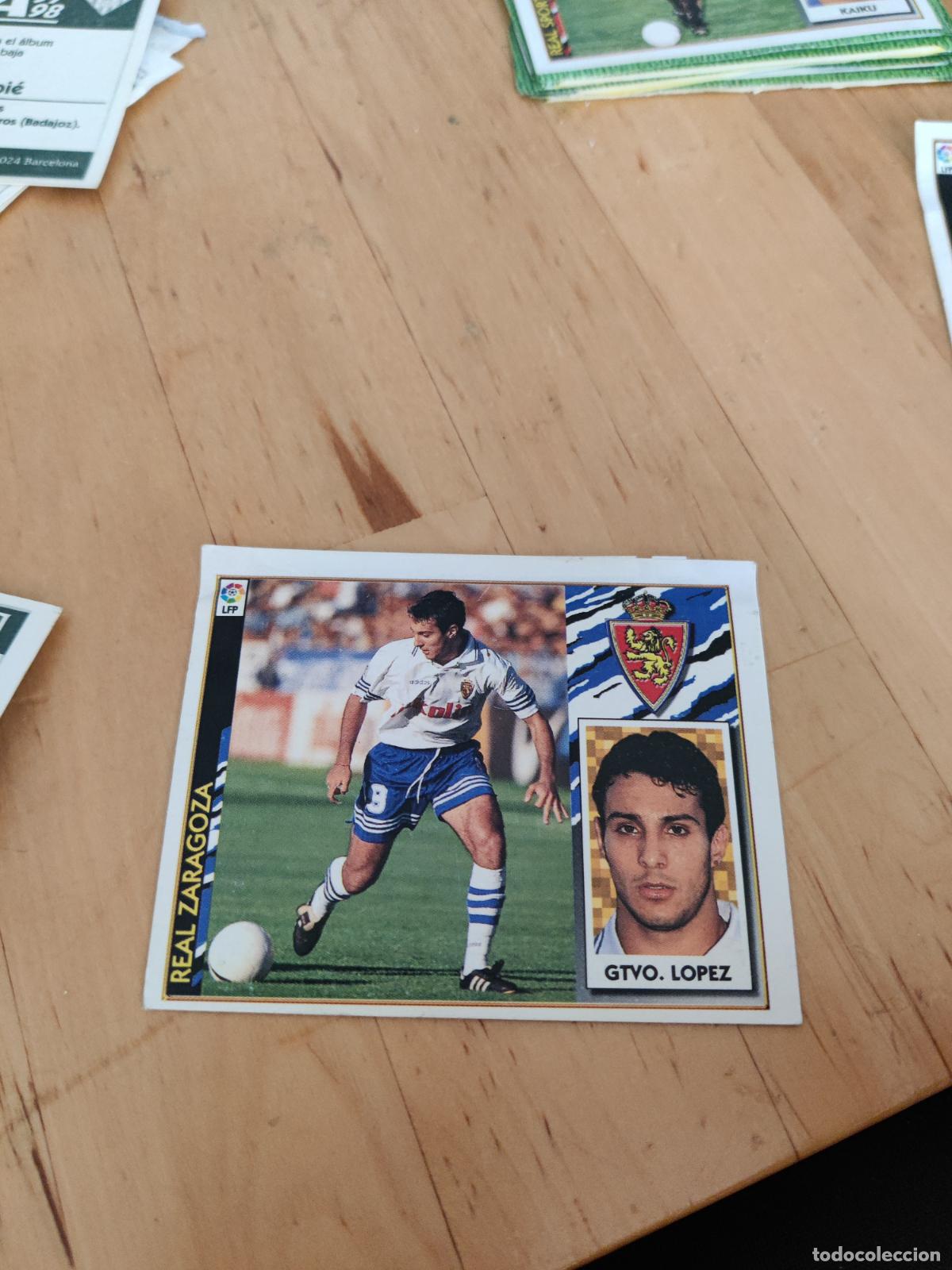 Cromos de f&uacute;tbol: lopez zaragoza ventanilla este 1997 1998 97 98 - Foto 1