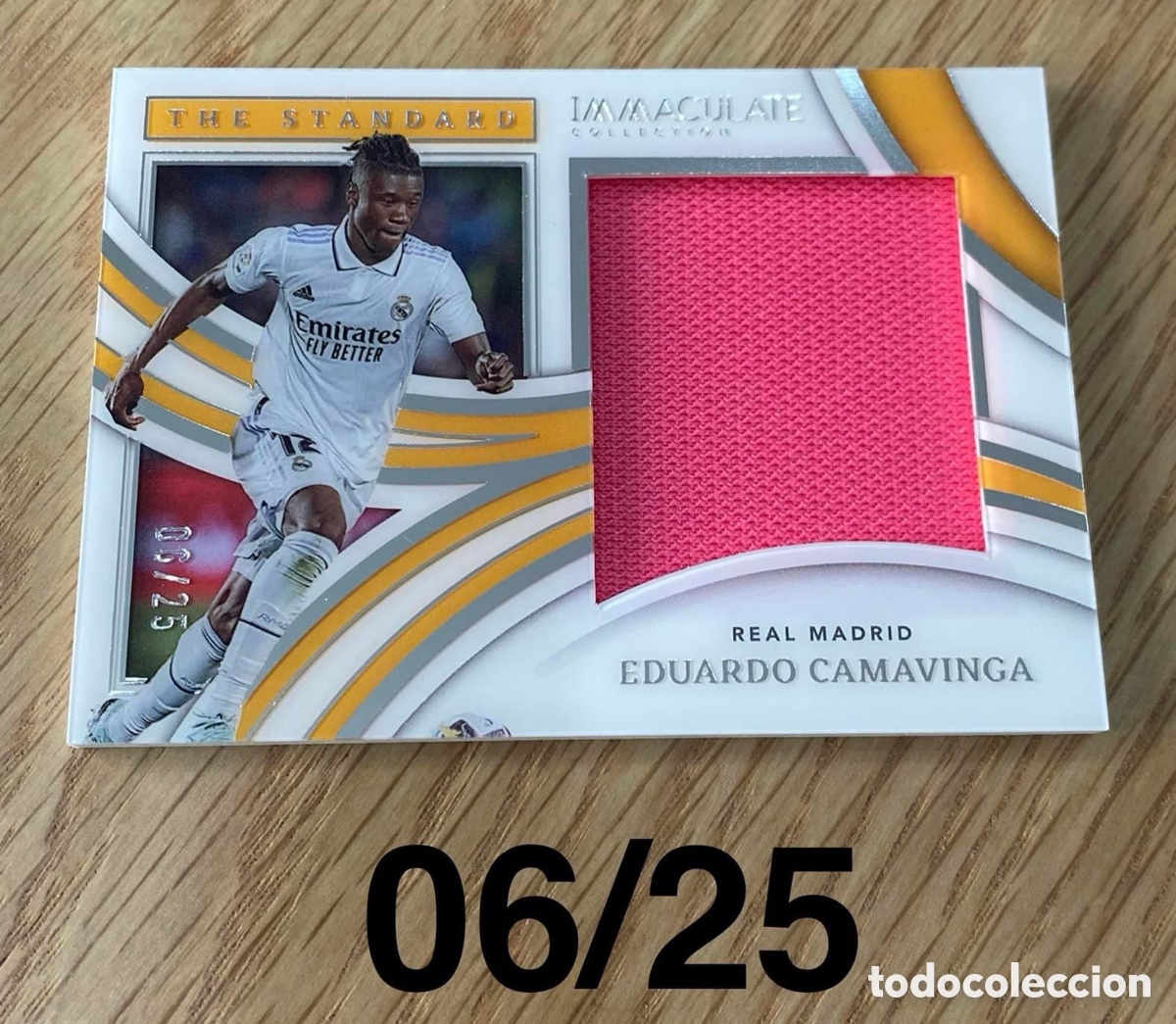 Cromos de f&uacute;tbol: Camavinga /25 Real Madrid immaculate - Foto 1