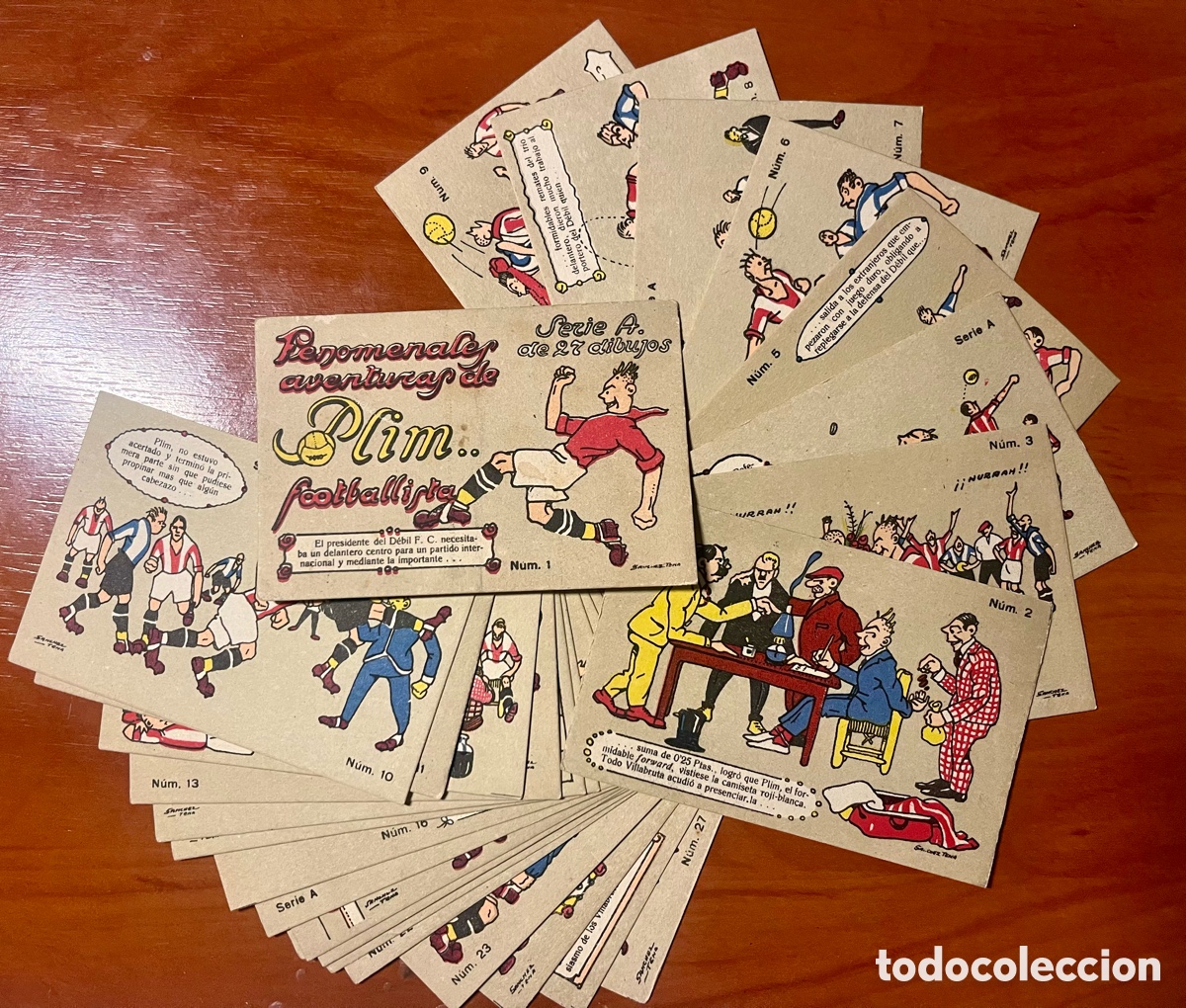 Cromos de F&uacute;tbol: COLECCI&Oacute;N FENOMENALES AVENTURAS DE PLIM FOOTBALLISTA, 27 CROMOS COMPLETA, (SIN PUBLICIDAD), NUEVA!!!
