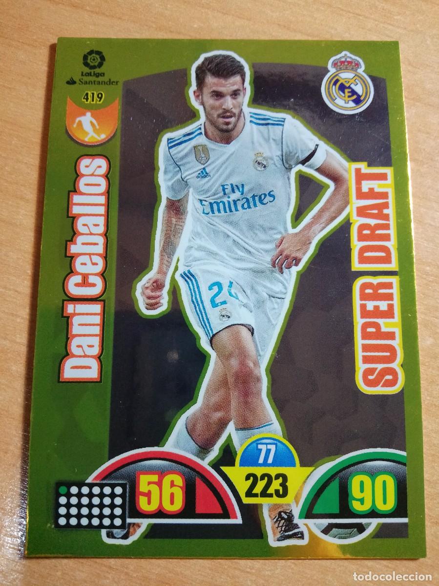 Cromos de F&uacute;tbol: 419 DANI CEBALLOS SUPER DRAFT REAL MADRID 2017 2018 ADRENALYN 17 18 PANINI NUEVO