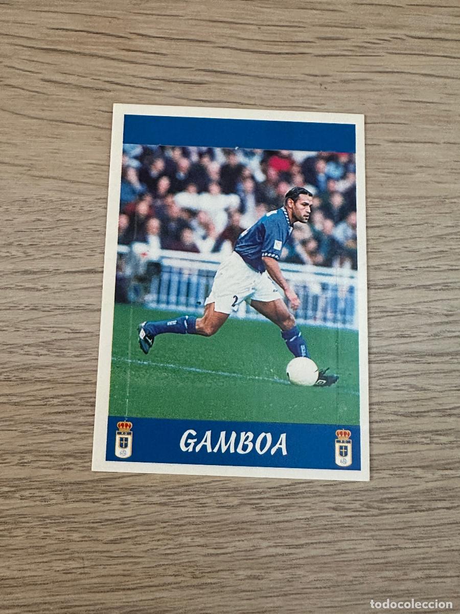 Cromos de F&uacute;tbol: GAMBOA OVIEDO n&ordm; 259 (SIN numero trasera) POP UP LA LIGA PANINI SPORTS 97 98 1997 1998 SIN PEGAR
