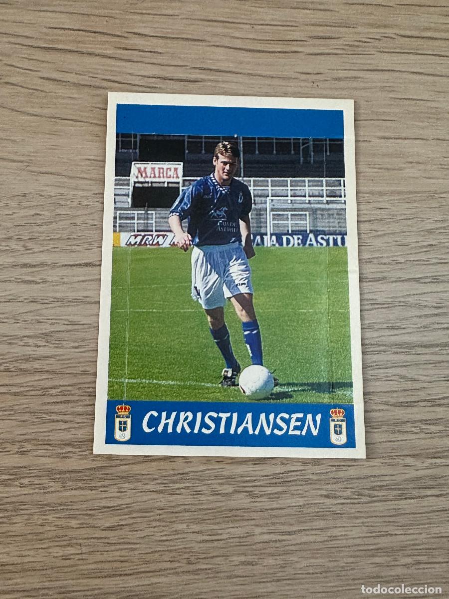 Cromos de F&uacute;tbol: CHRISTIANSEN OVIEDO n&ordm; 271 (con numero trasera) POP UP LA LIGA PANINI SPORTS 97 98 1997 1998