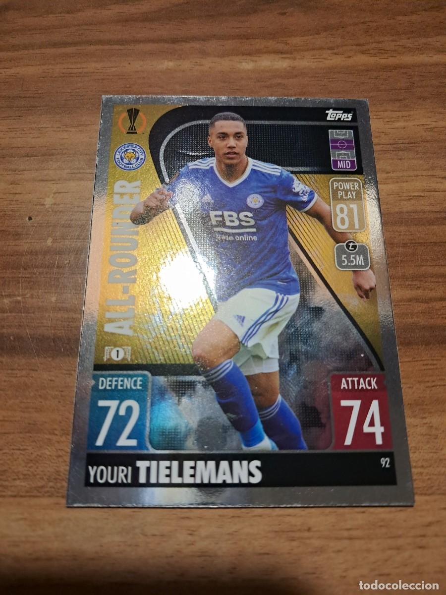Cromos de F&uacute;tbol: CARD CHAMPIONS EUROPA LEAGUE TOPPS ATTAX, TEMPORADA 21/22: ALL-ROUNDER YOURI TIELEMANS