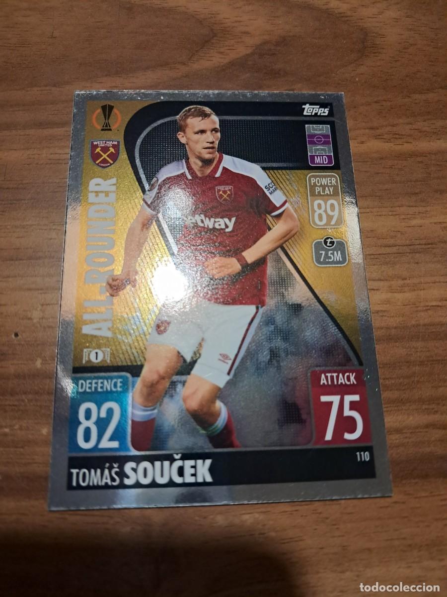 Cromos de F&uacute;tbol: CARD CHAMPIONS EUROPA LEAGUE TOPPS ATTAX, TEMPORADA 21/22: ALL-ROUNDER TOM&Aacute;S SOUČER