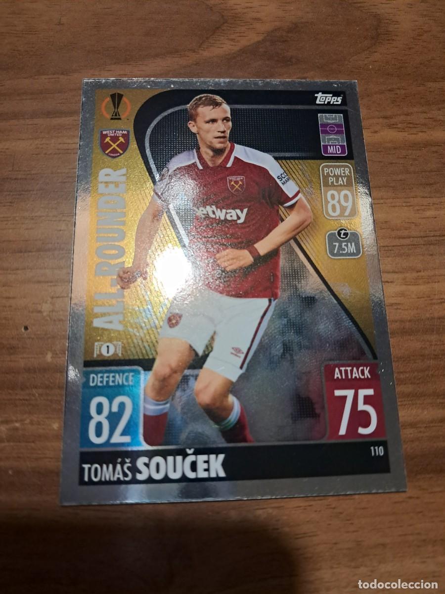 Cromos de F&uacute;tbol: CARD CHAMPIONS EUROPA LEAGUE TOPPS ATTAX, TEMPORADA 21/22: ALL-ROUNDER TOM&Aacute;S SOUČER