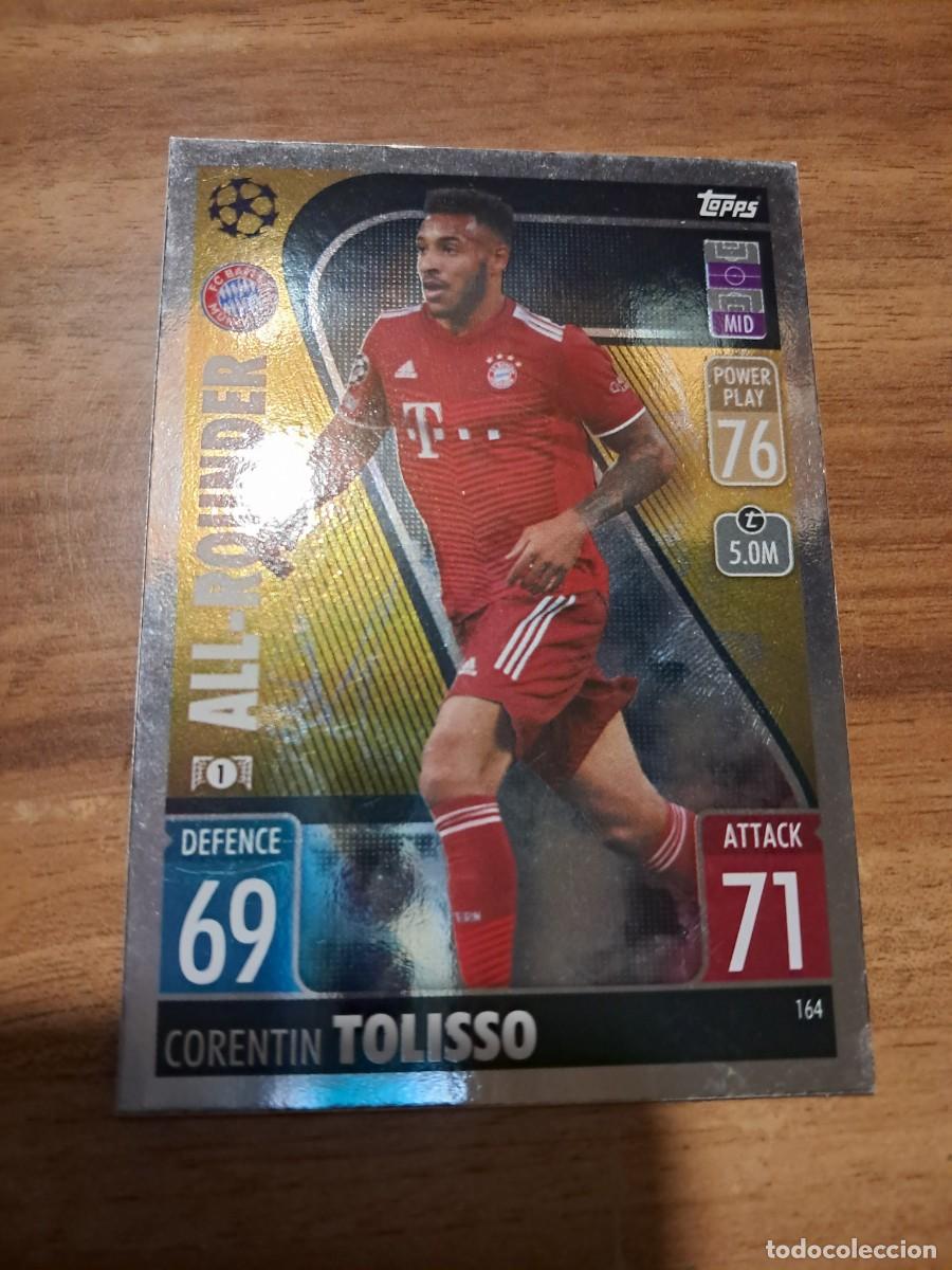 Cromos de F&uacute;tbol: CARD CHAMPIONS EUROPA LEAGUE TOPPS ATTAX, TEMPORADA 21/22: ALL-ROUNDER CORENTIN TOLISSO