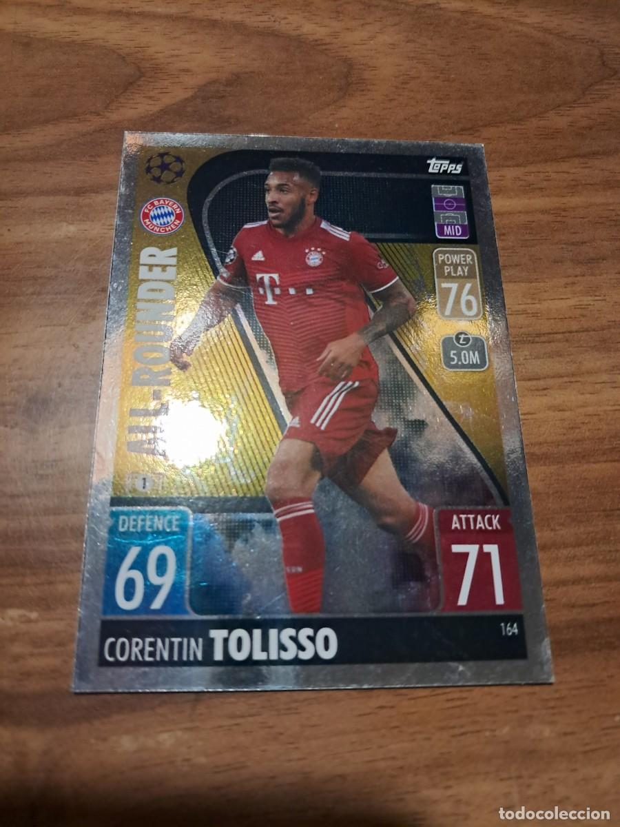 Cromos de F&uacute;tbol: CARD CHAMPIONS EUROPA LEAGUE TOPPS ATTAX, TEMPORADA 21/22: ALL-ROUNDER CORENTIN TOLISSO