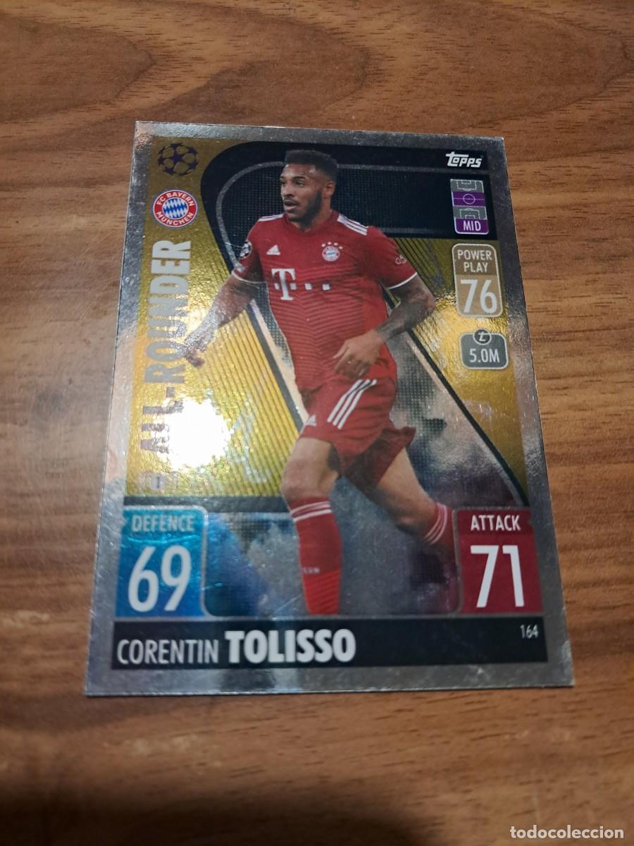 Cromos de F&uacute;tbol: CARD CHAMPIONS EUROPA LEAGUE TOPPS ATTAX, TEMPORADA 21/22: ALL-ROUNDER CORENTIN TOLISSO