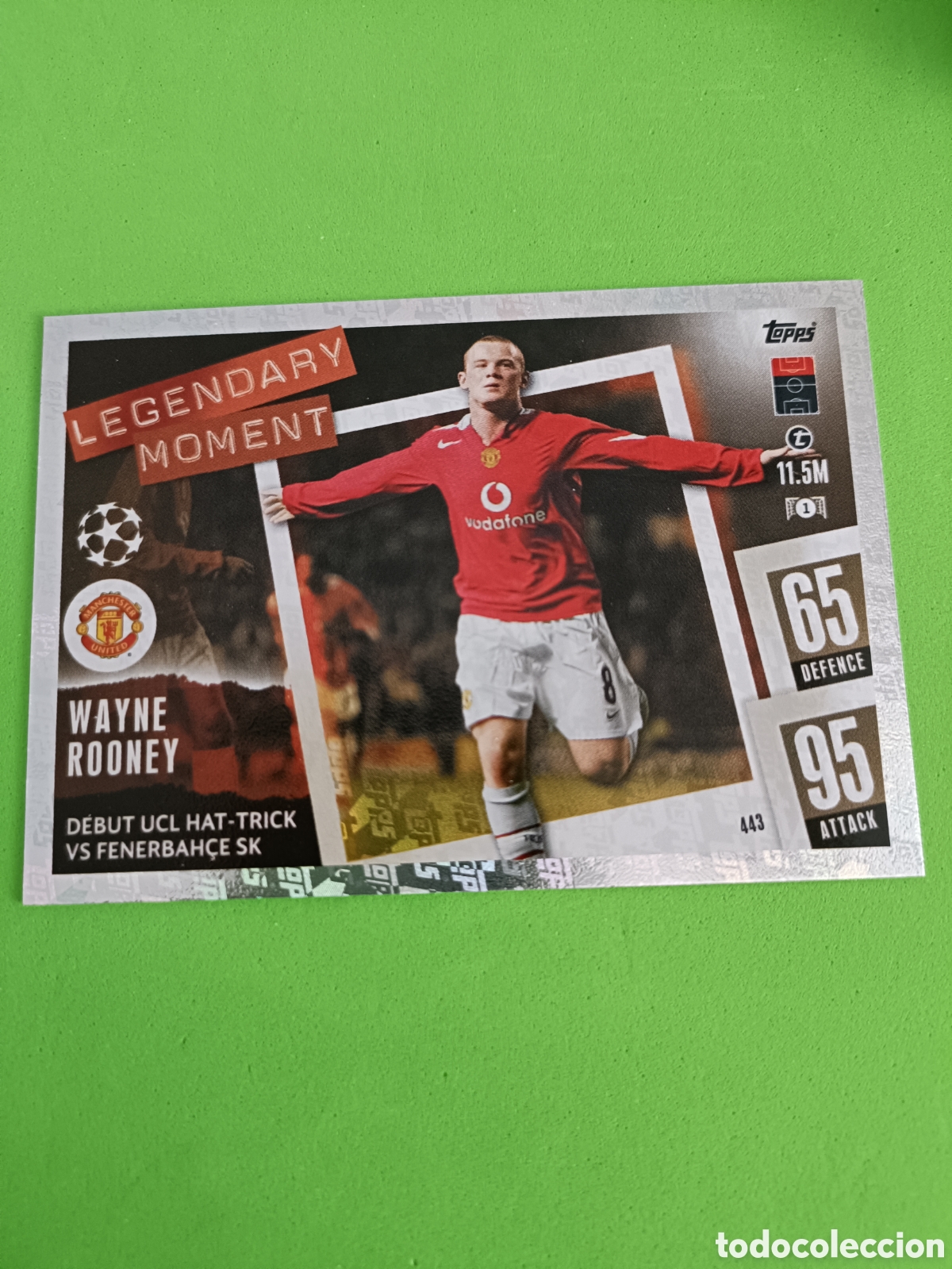 Figurine di Calcio: Match Attax Topps 2023 2024 23 24&nbsp; -&nbsp;Legendary Moment 443 Rooney