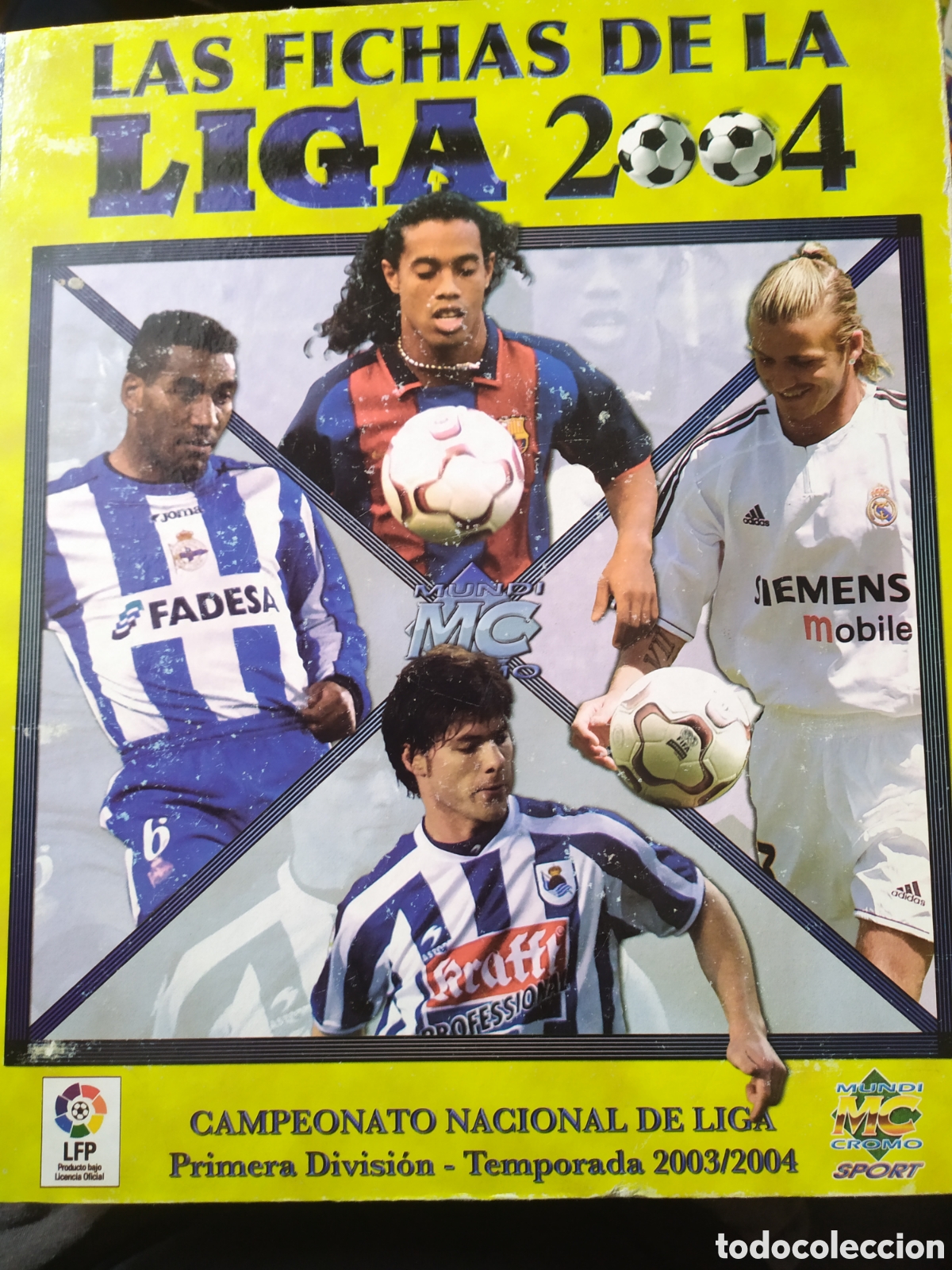 Football Stickers: Mundicromo fichas Liga 2003 2004 03 04 lote 300 cards