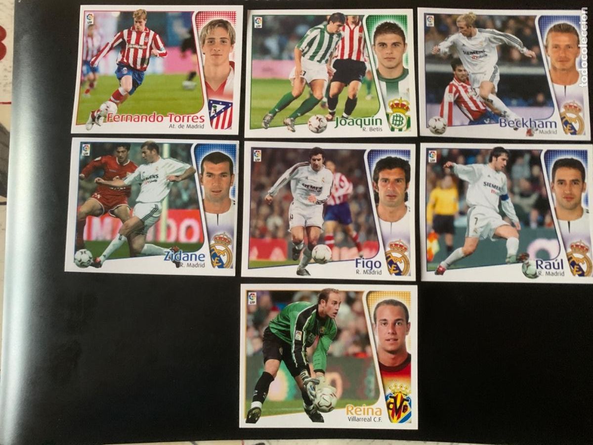 Cromos de F&uacute;tbol: Liga Este 2004/05.LOTE DE 7 CRACKS (NUNCA PEGADOS).