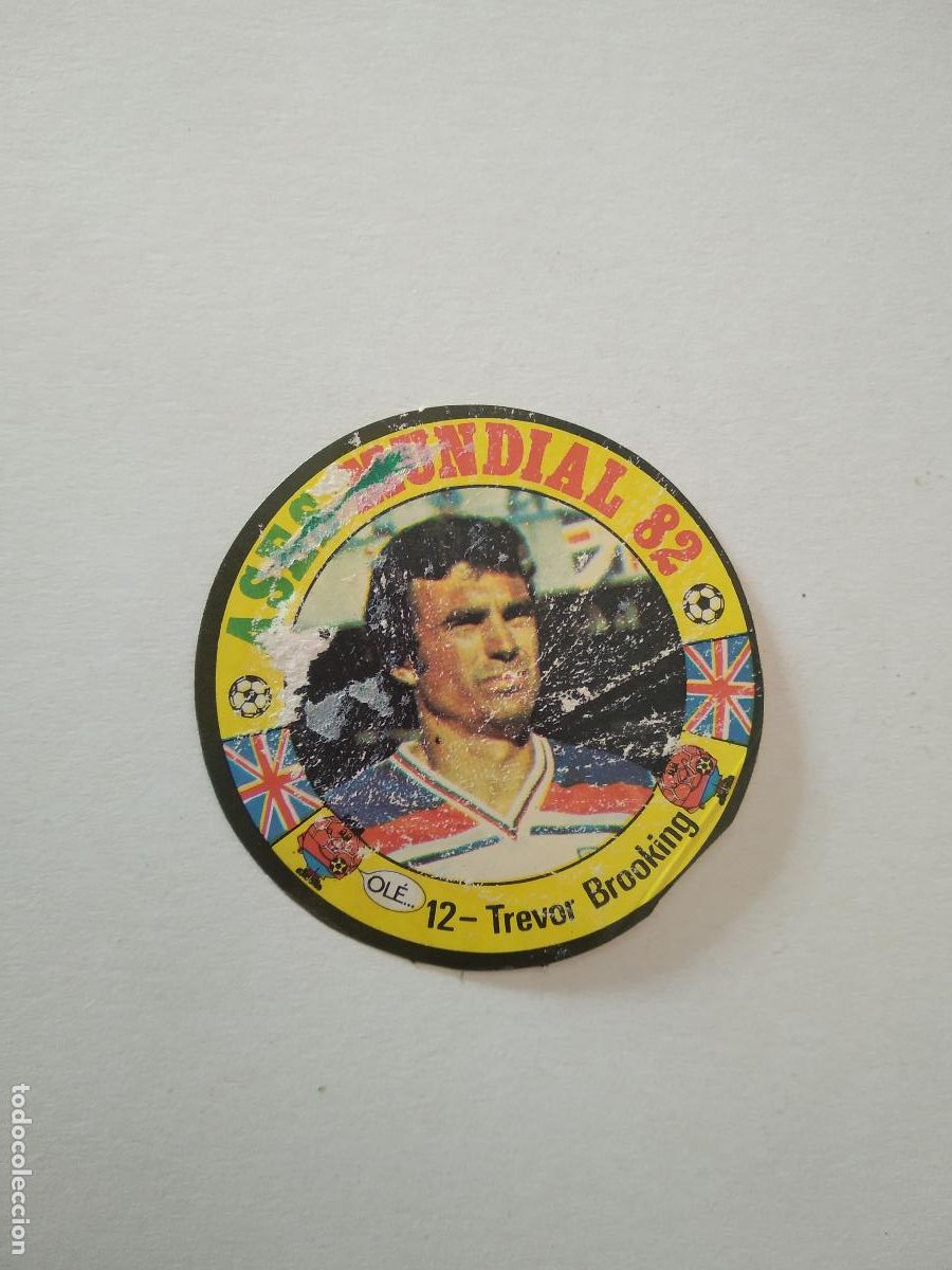 Cromos de f&uacute;tbol: 12 TREVOR BROOKING INGLATERRA CROMO FUTBOL ASES MUNDIAL 1982 WORLD CUP COPA MUNDO 82 REYAUCA