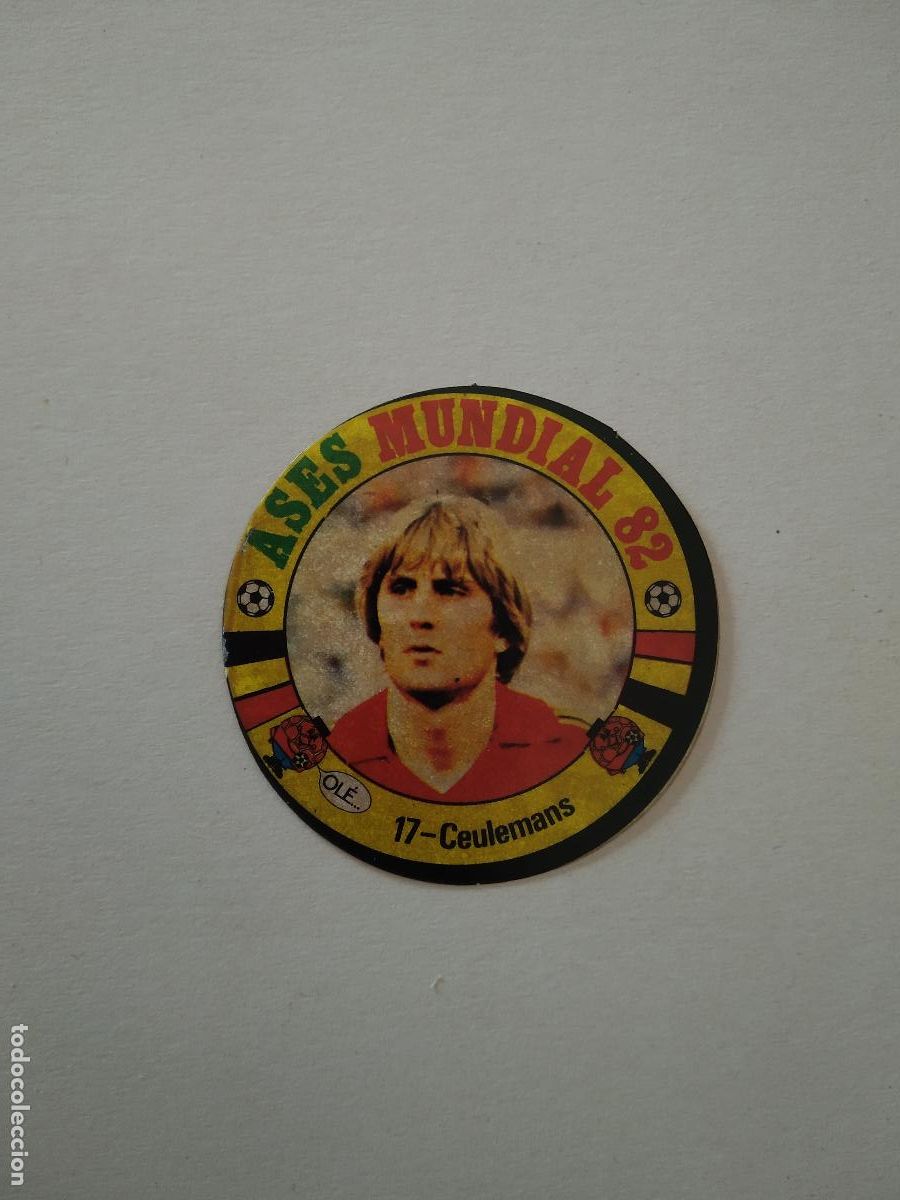 Cromos de f&uacute;tbol: 17 CEULEMANS BELGICA CROMO FUTBOL ASES MUNDIAL 1982 WORLD CUP COPA MUNDO 82 REYAUCA