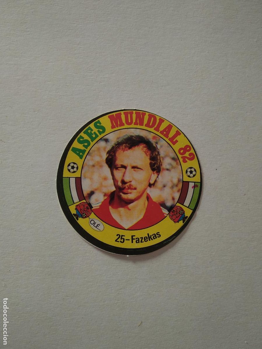 Cromos de f&uacute;tbol: 25 FAZEKAS HUNGRIA CROMO FUTBOL ASES MUNDIAL 1982 WORLD CUP COPA MUNDO 82 REYAUCA