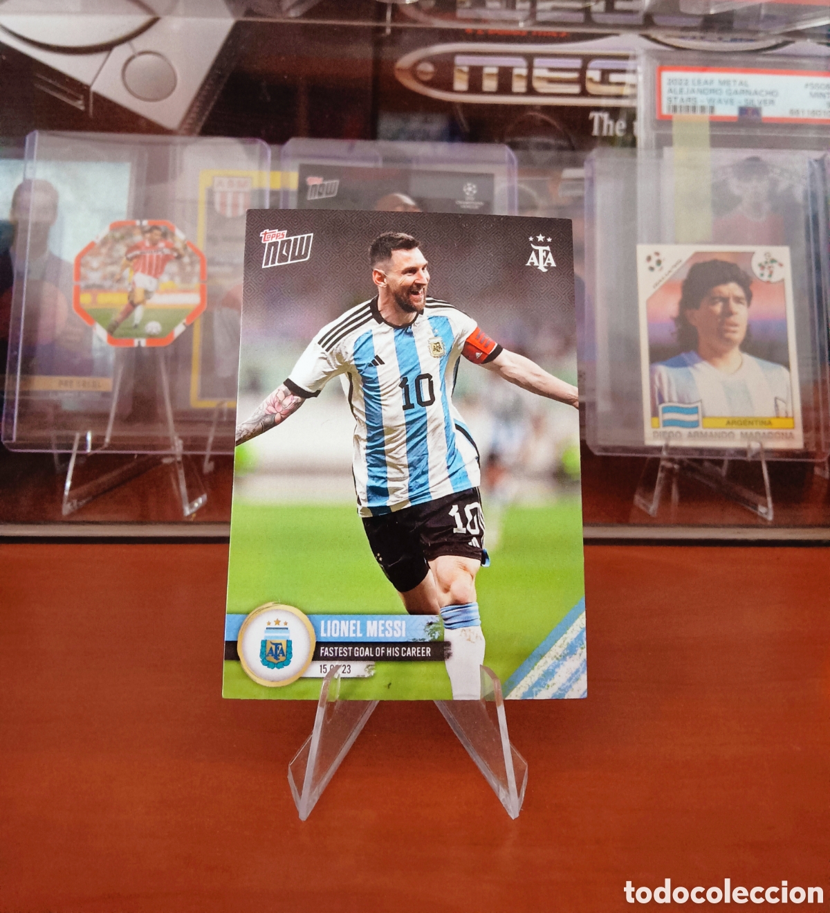 Cromos de f&uacute;tbol: Messi Topps Now 001