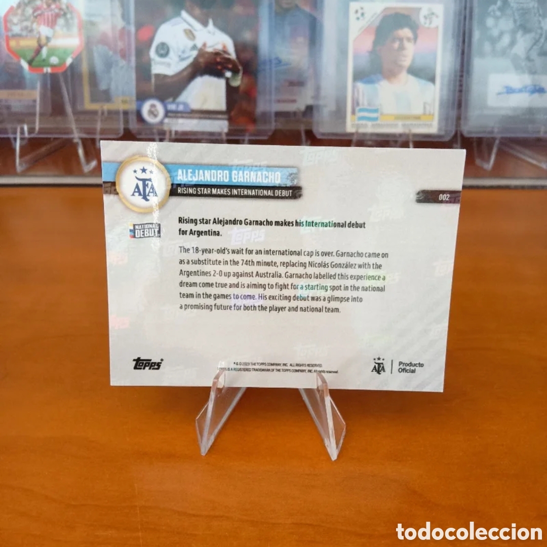 Cromos de f&uacute;tbol: Alejandro Garnacho Topps Now 002 - Foto 2