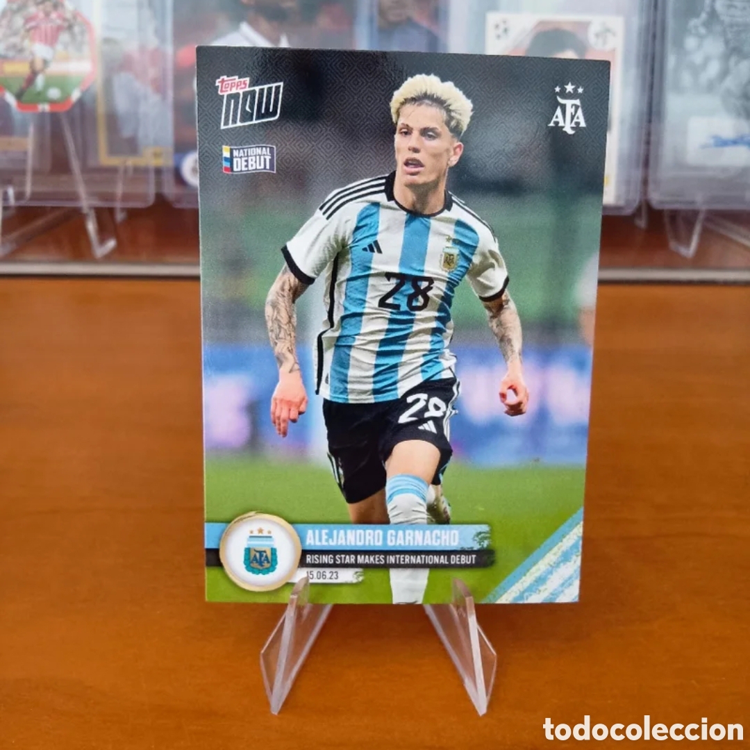 Cromos de f&uacute;tbol: Alejandro Garnacho Topps Now 002 - Foto 1